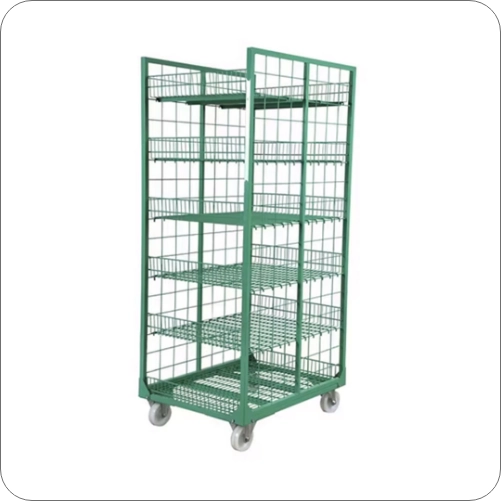 Multiple level cage trolley-all sides closed 
