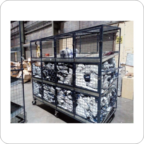 Volumetric carts with multiple compartments
